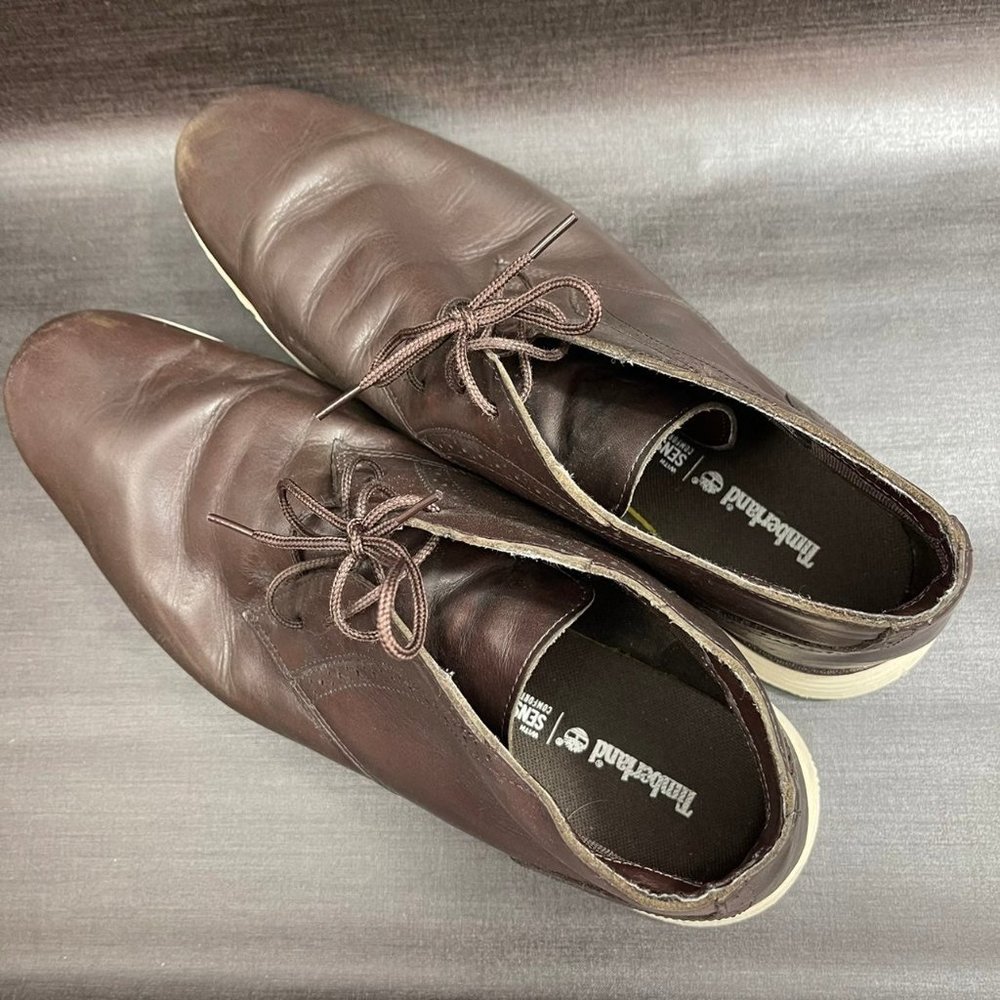 Timberland Franklin Park Chukka Boots Men's Size 12 Brown Leather Lace Shoes - Picture 11 of 11
